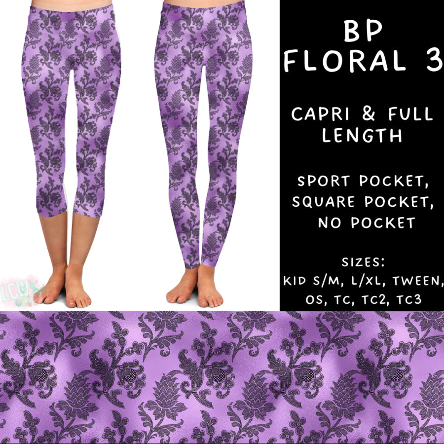 Preorder Custom Styles - BP Floral 3 - Closes 15 Jan - ETA late Apr 2025 Leggings