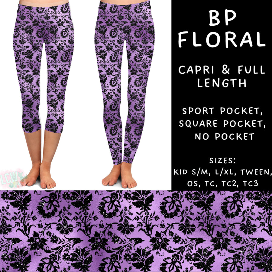 Preorder Custom Styles - BP Floral - Closes 15 Jan - ETA late Apr 2025 Leggings