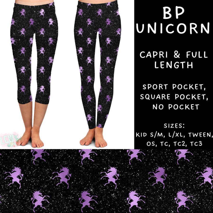 Preorder Custom Styles - BP Unicorn - Closes 15 Jan - ETA late Apr 2025 Leggings