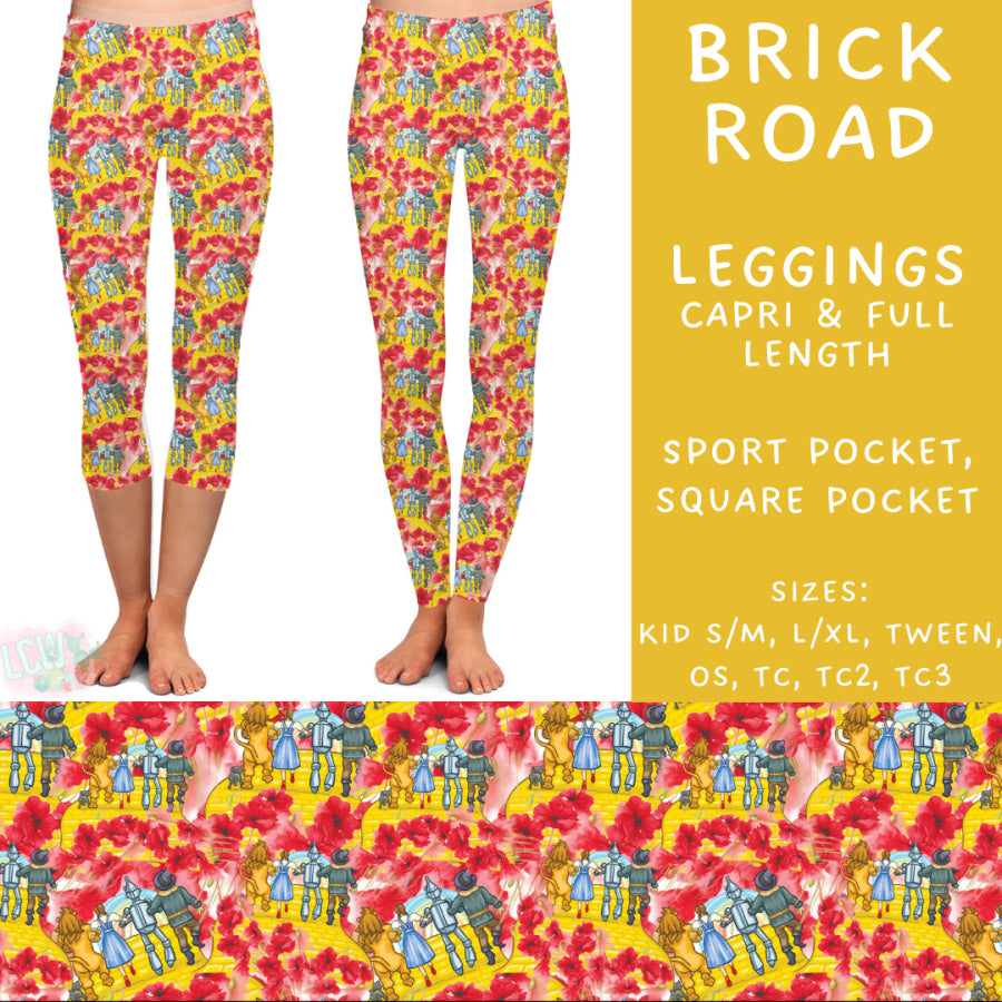 Preorder Custom Styles - Brick Road - Closes 17 Jan - ETA late Apr 2025 Leggings