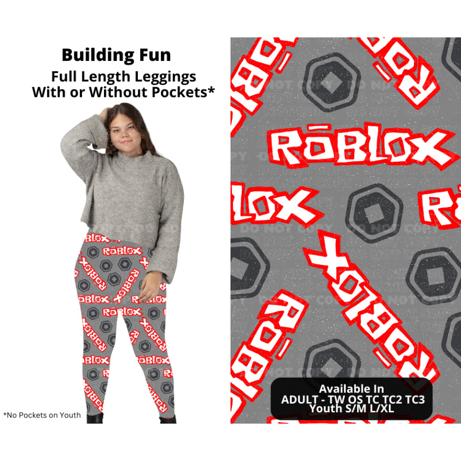 PREORDER Custom Styles - Building Fun - Closes 27 Nov - ETA late Feb 2025 Leggings