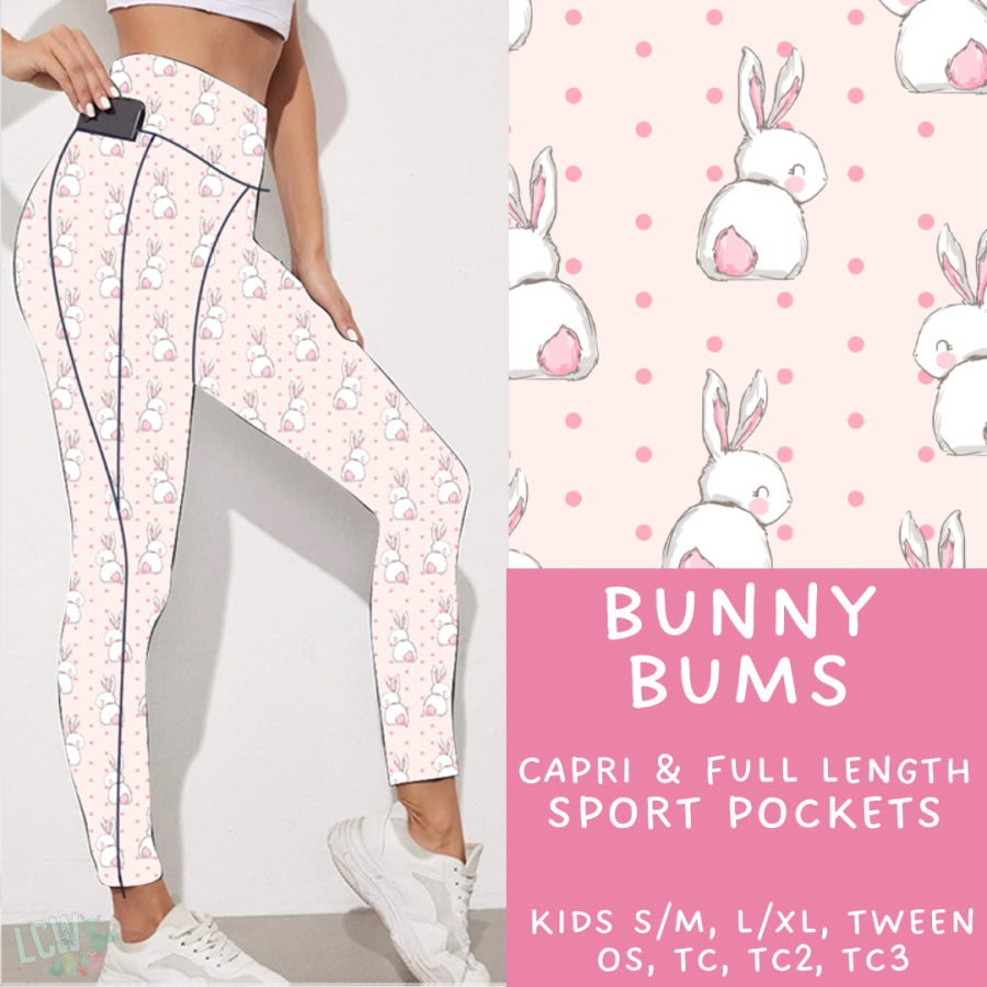 Preorder Custom Styles - Bunny Bums - Closes 30 Jan - ETA late Apr 2025 Leggings