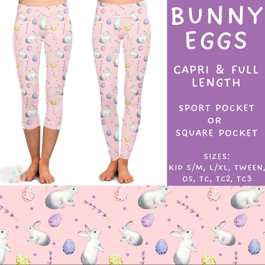 Preorder Custom Styles - Bunny Eggs - Closes 17 Feb - ETA late Apr 2025 Leggings