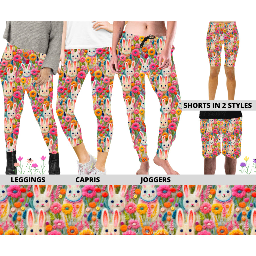 PREORDER Custom Styles - Bunny Garden - Closes 20 Jan - ETA late Apr 2025 Leggings