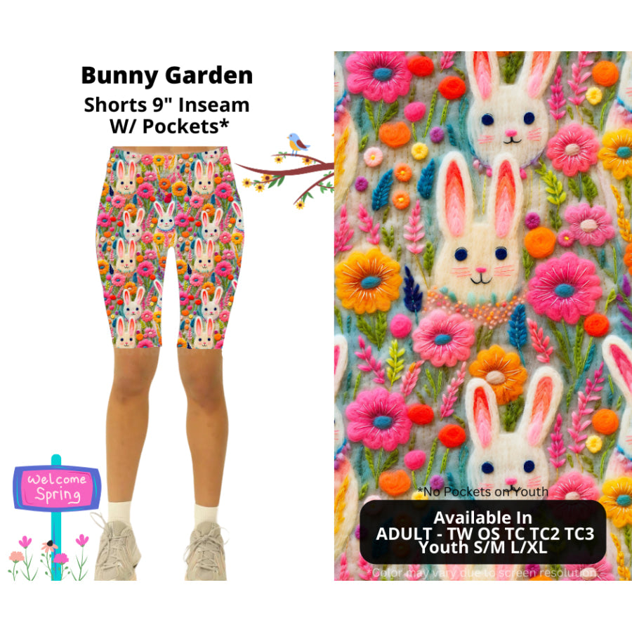 PREORDER Custom Styles - Bunny Garden - Closes 20 Jan - ETA late Apr 2025 Leggings