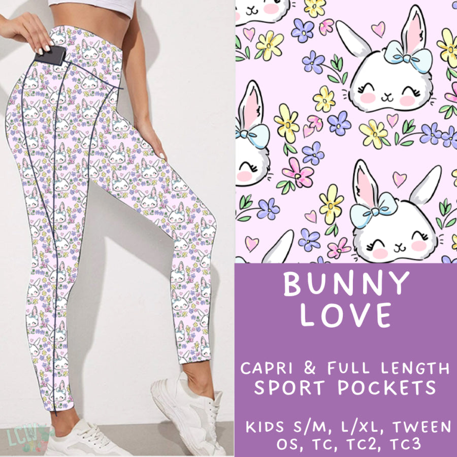 Preorder Custom Styles - Bunny Love - Closes 30 Jan - ETA late Apr 2025 Leggings