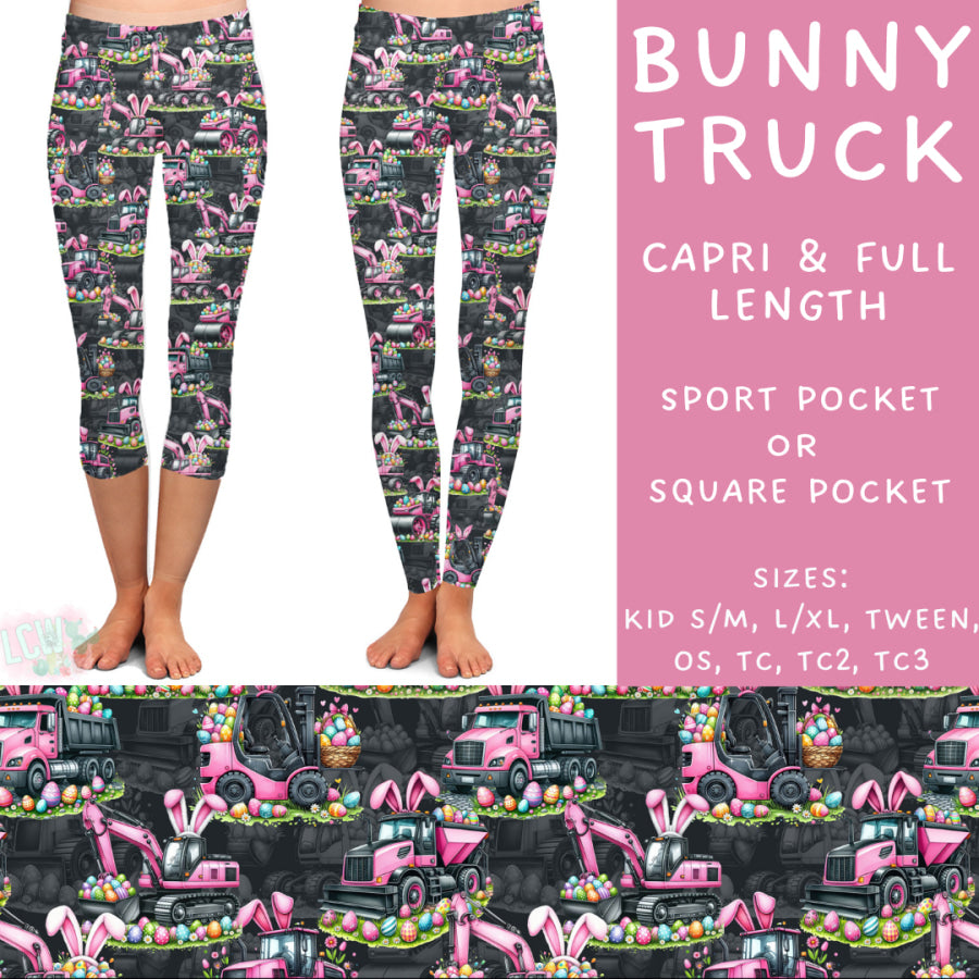 Preorder Custom Styles - Bunny Truck - Closes 17 Feb - ETA late Apr 2025 Leggings