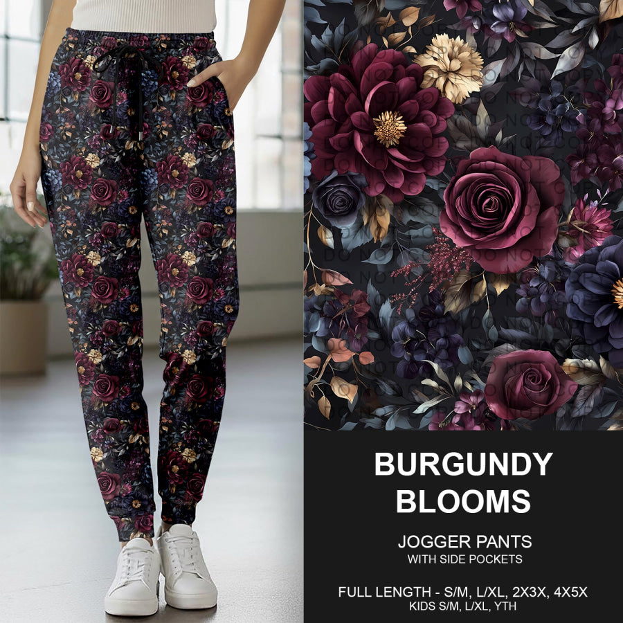 Preorder Custom Styles - Burgundy Blooms - Closes 18 Nov - ETA late Feb 2026 Loungewear