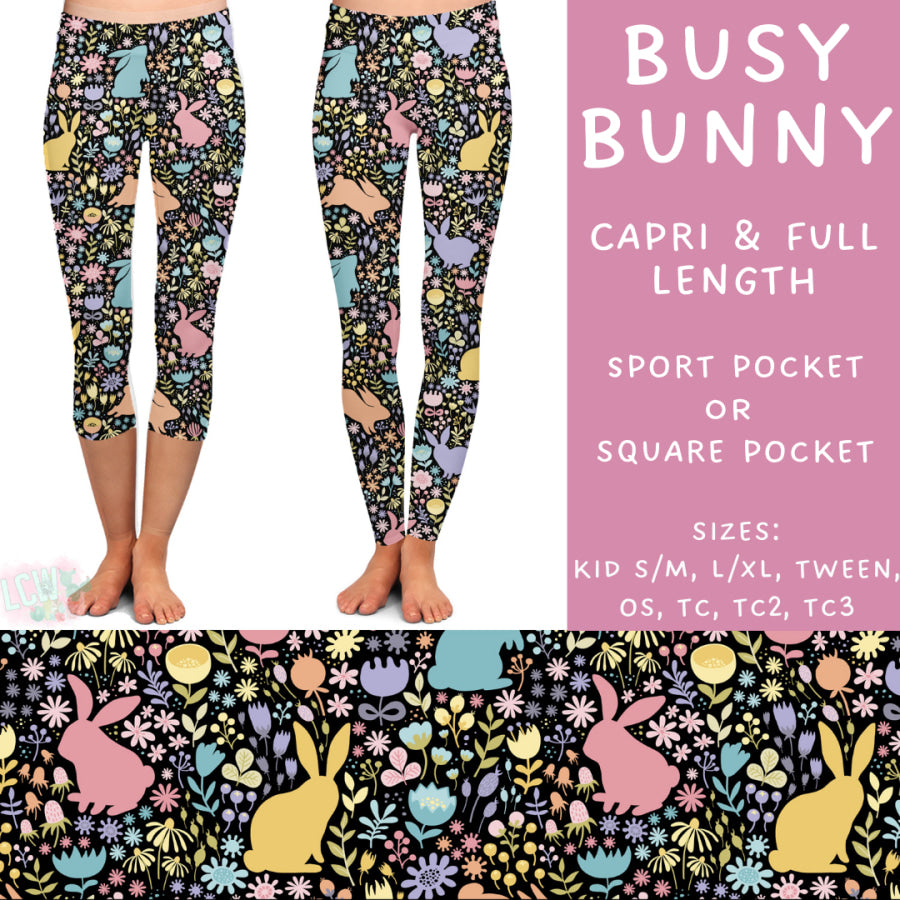 Preorder Custom Styles - Busy Bunny - Closes 17 Feb - ETA late Apr 2025 Leggings