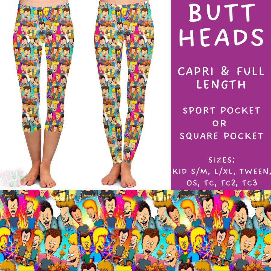 Preorder Custom Styles - Butt Heads - Closes 3 Mar - ETA late May 2025 Leggings