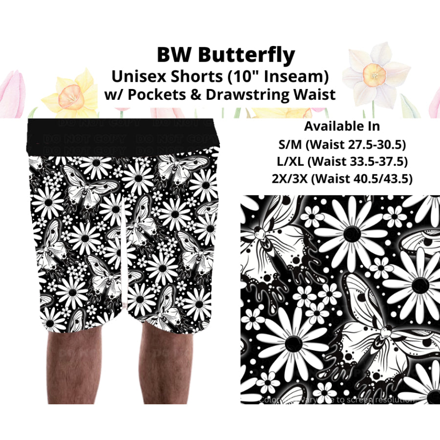 Preorder Custom Styles - BW Butterfly - Closes 17 Mar - ETA late Jun 2025 Leggings