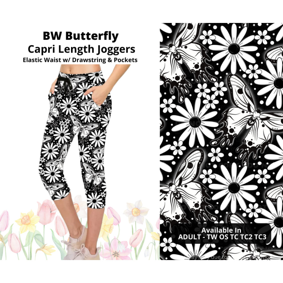 Preorder Custom Styles - BW Butterfly - Closes 17 Mar - ETA late Jun 2025 Leggings