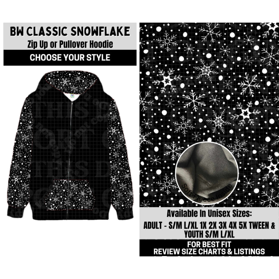 Preorder Custom Styles - BW Classic Snowflake - Closes 6 Oct - ETA mid Feb 2026 Leggings