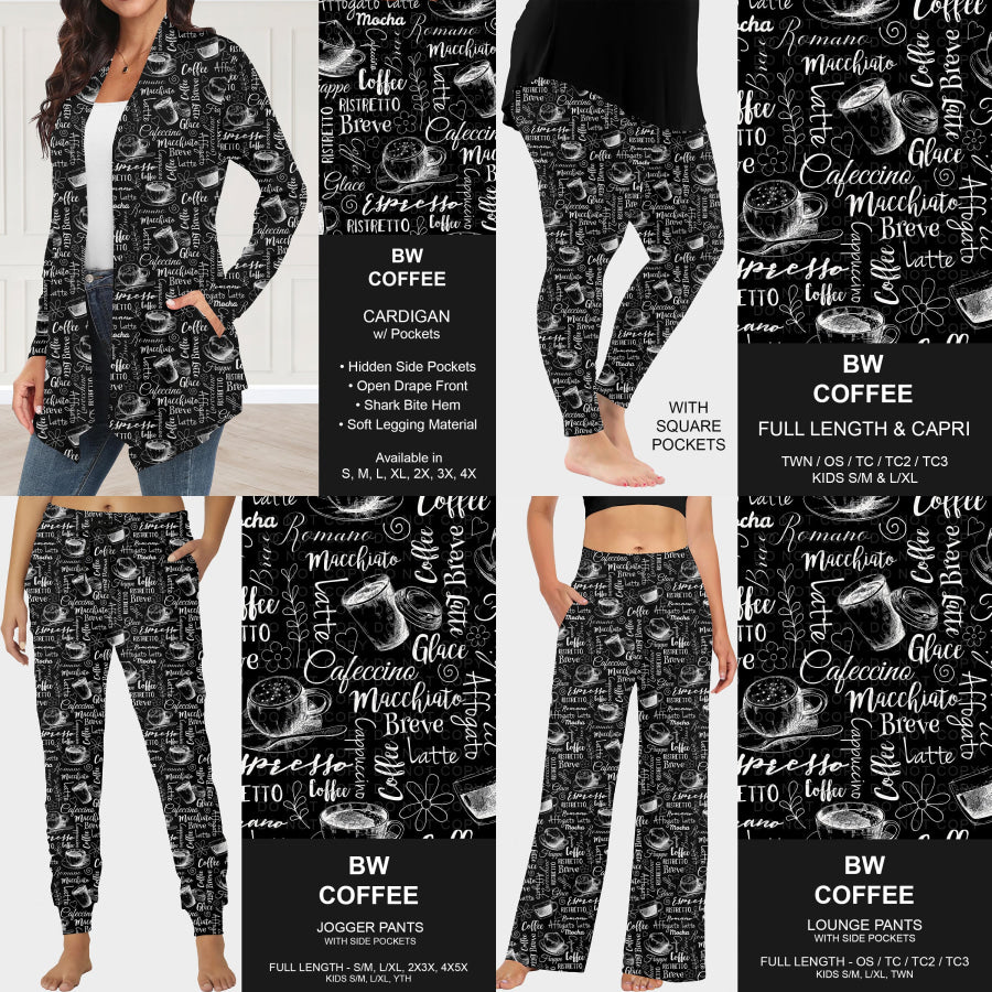 Preorder Custom Styles - BW Coffee - Closes 23 Sep - ETA late Dec 2025 Loungewear