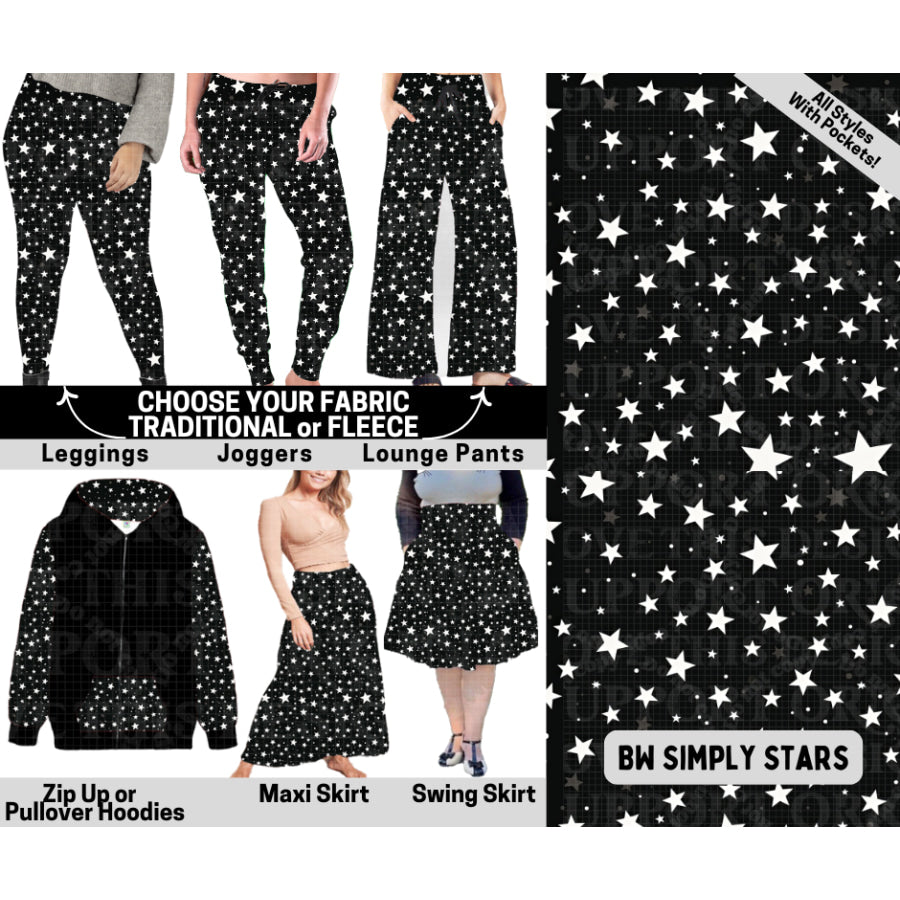 Preorder Custom Styles - BW Simply Stars - Closes 6 Oct - ETA mid Feb 2026 Leggings