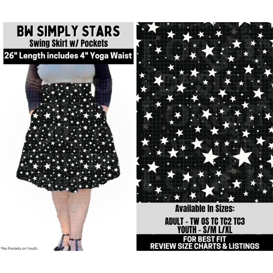Preorder Custom Styles - BW Simply Stars - Closes 6 Oct - ETA mid Feb 2026 Leggings