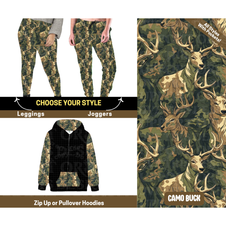Preorder Custom Styles Camo Buck Closes 12 Sep ETA mid Jan 2026 Leggings