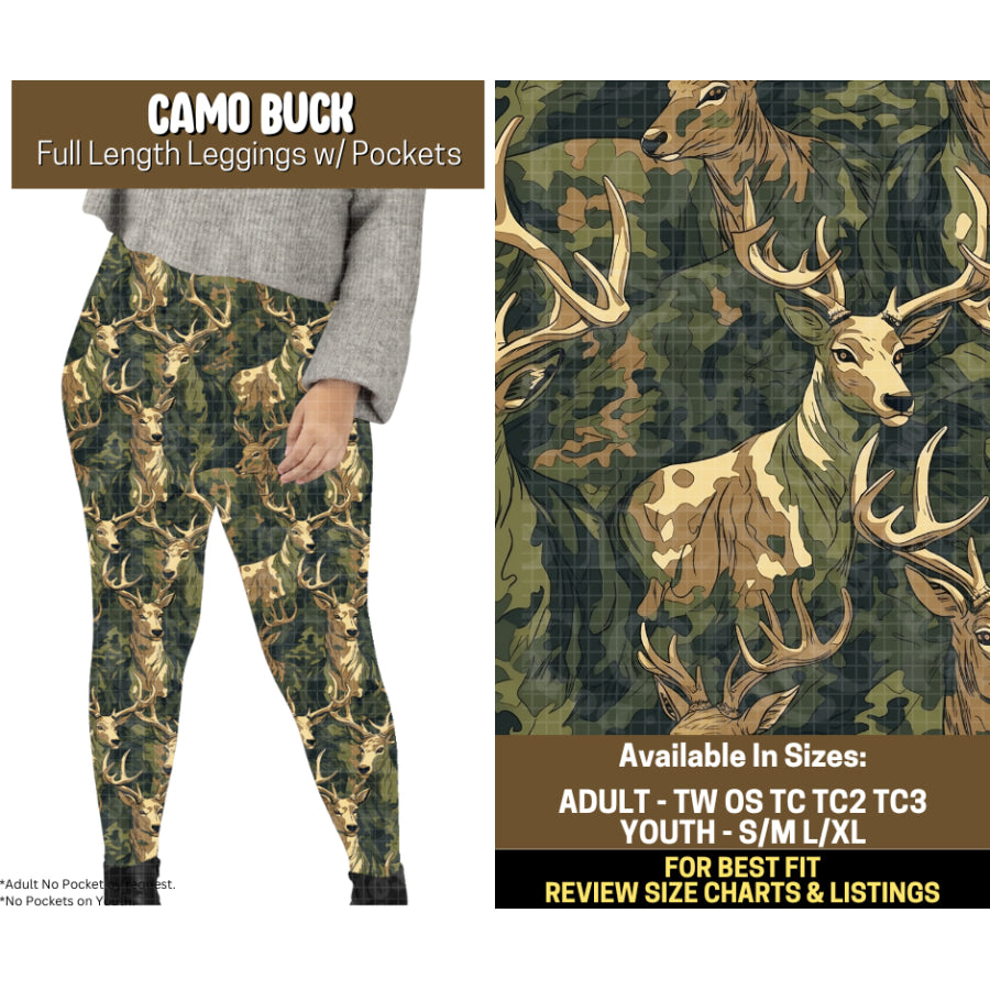 Preorder Custom Styles Camo Buck Closes 12 Sep ETA mid Jan 2026 Leggings