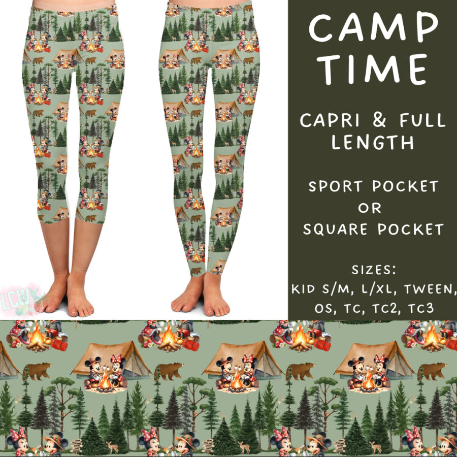 Preorder Custom Styles - Camp Time - Closes 12 Mar - ETA early Jun 2025 Leggings