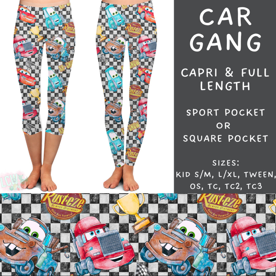 Preorder Custom Styles - Car Gang - Closes 12 Mar - ETA early Jun 2025 Leggings