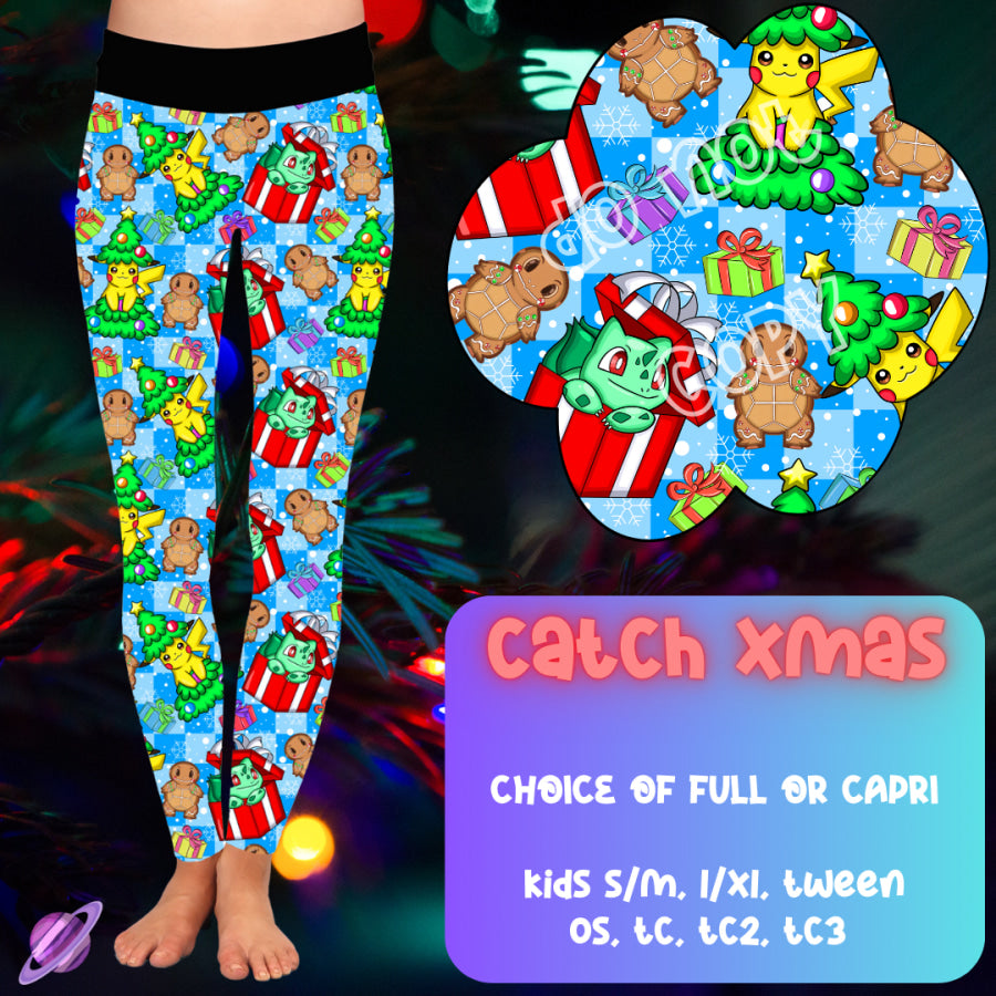 PREORDER Custom Styles - Catch Xmas - Closes 1 Oct - ETA late Dec 2024 Leggings