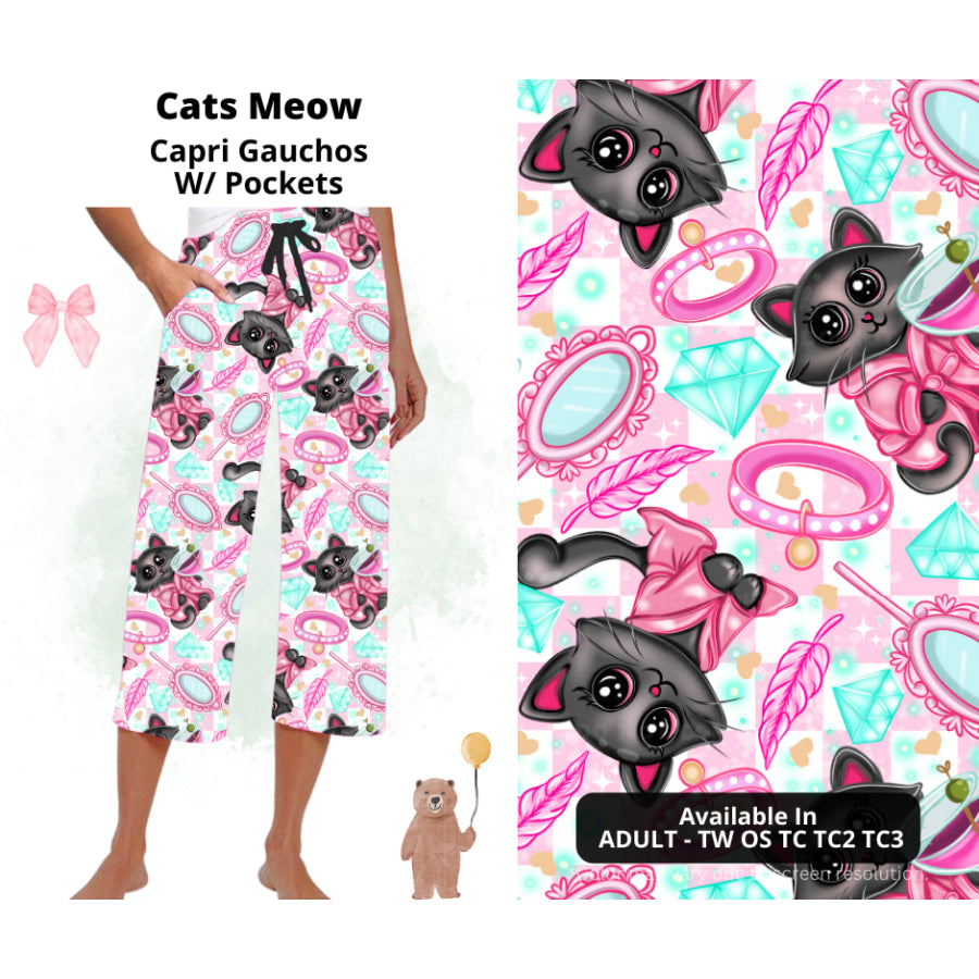 Preorder Custom Styles - Cat’s Meow - Closes 19 Feb - ETA late May 2025 Leggings