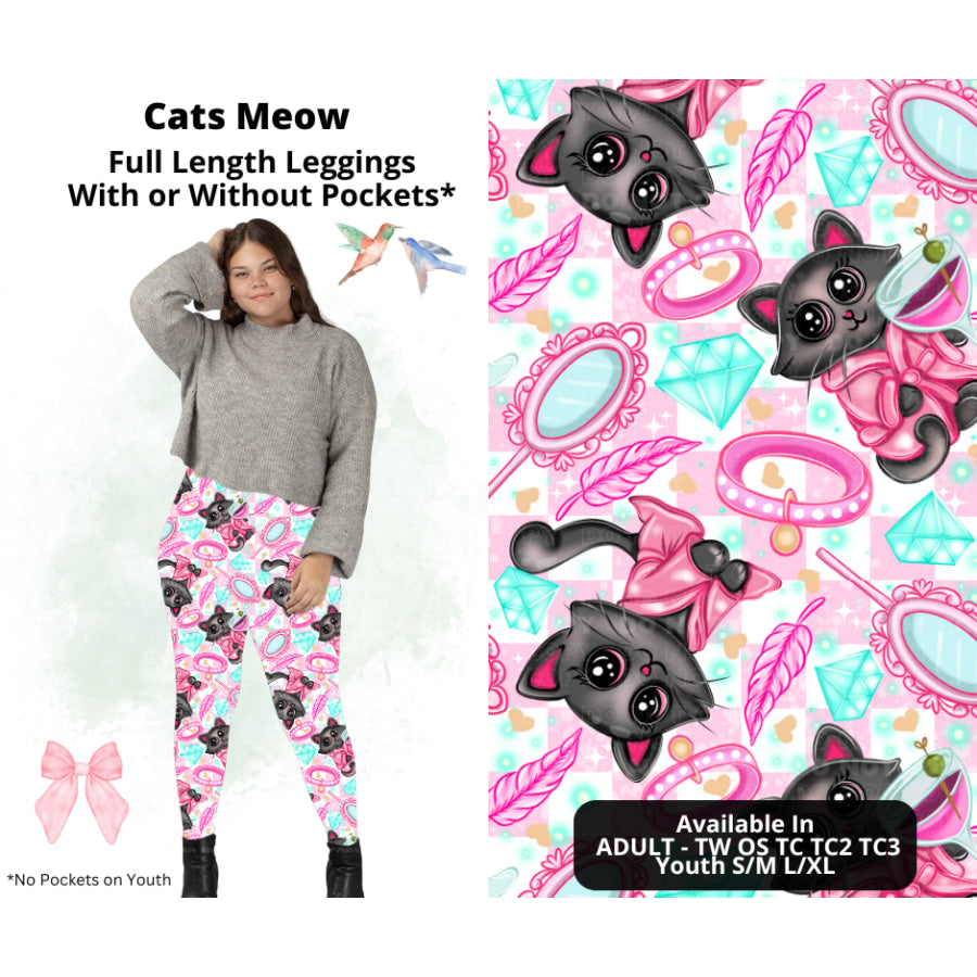 Preorder Custom Styles - Cat’s Meow - Closes 19 Feb - ETA late May 2025 Leggings