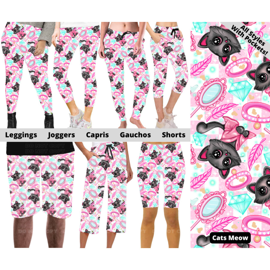 Preorder Custom Styles - Cat’s Meow - Closes 19 Feb - ETA late May 2025 Leggings