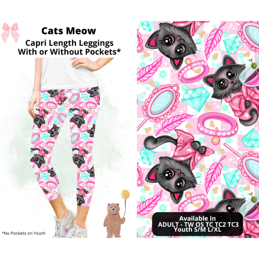 Preorder Custom Styles - Cat’s Meow - Closes 19 Feb - ETA late May 2025 Leggings