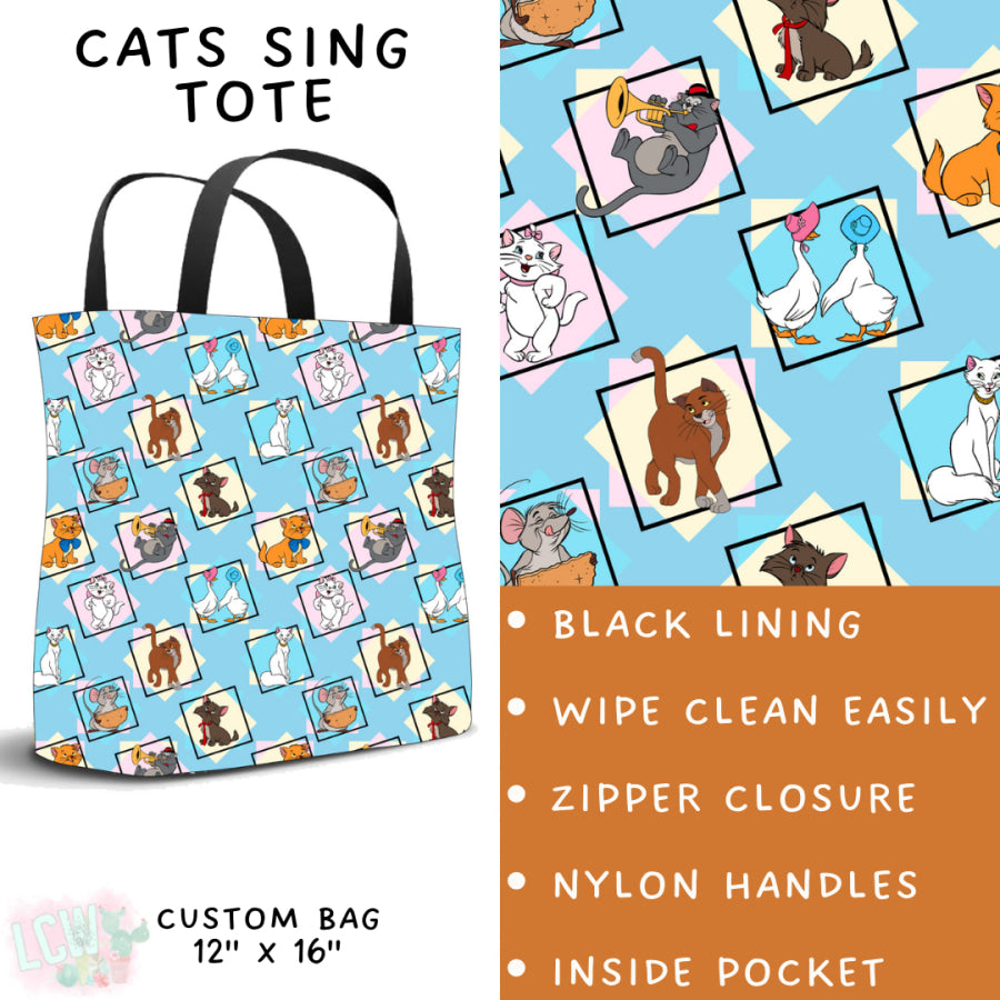 Preorder Custom Styles - Cats Sing - Closes 20 Jan - ETA late Apr 2025 Leggings