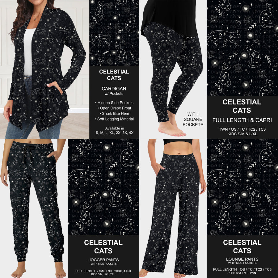 Preorder Custom Styles - Celestial Cats - Closes 23 Sep - ETA late Dec 2025 Loungewear