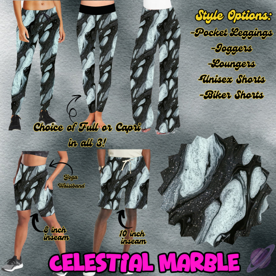 PREORDER Custom Styles - Celestial Marble - Closes 26 Jan - ETA late Apr 2025 Leggings