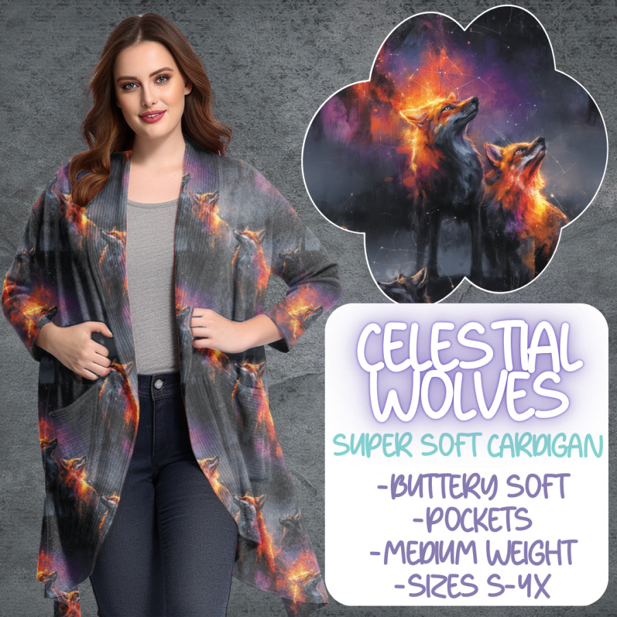 PREORDER Custom Styles - Celestial Wolves - Closes 29 May - ETA late Aug 2025 Leggings