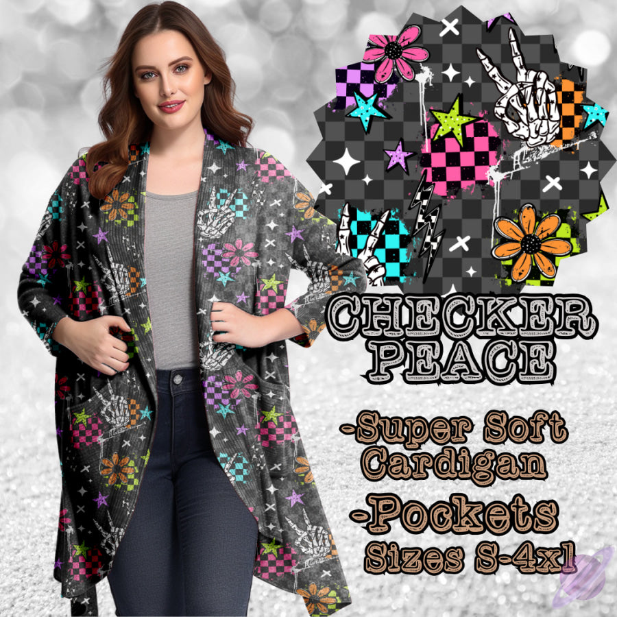 PREORDER Custom Styles - Checkered Peace - Closes 21 Sep - ETA late Dec 2025 Leggings