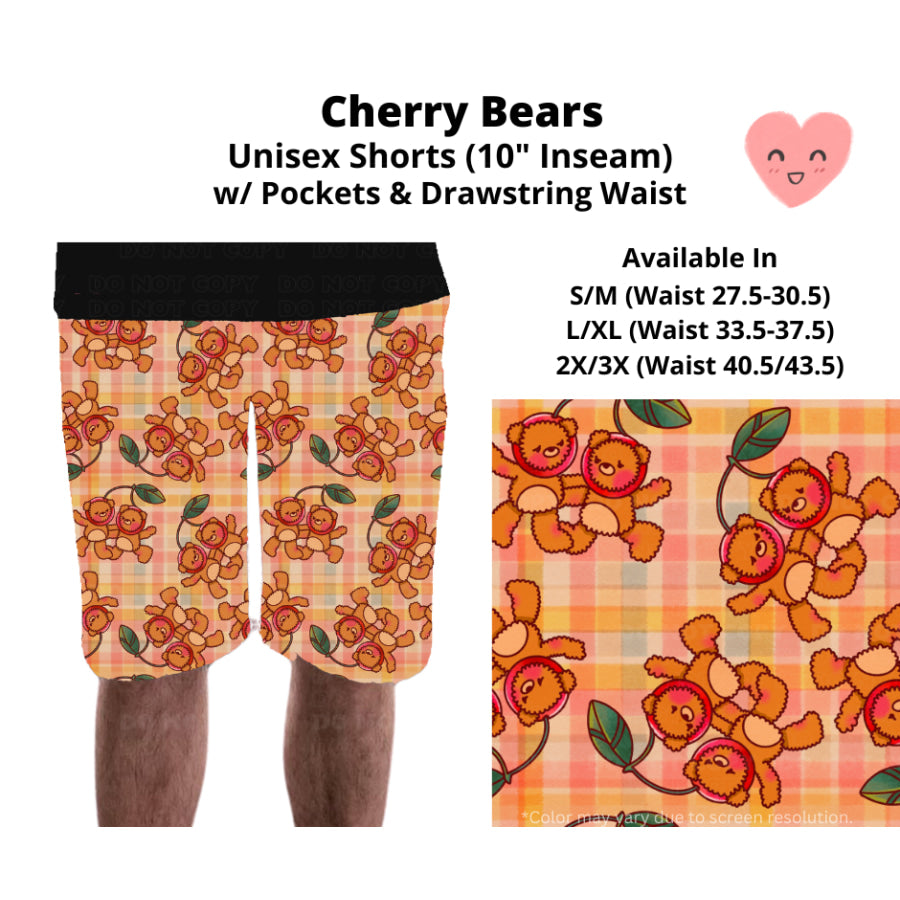 Preorder Custom Styles - Cherry Bears - Closes 3 Mar - ETA mid Jun 2025 Leggings