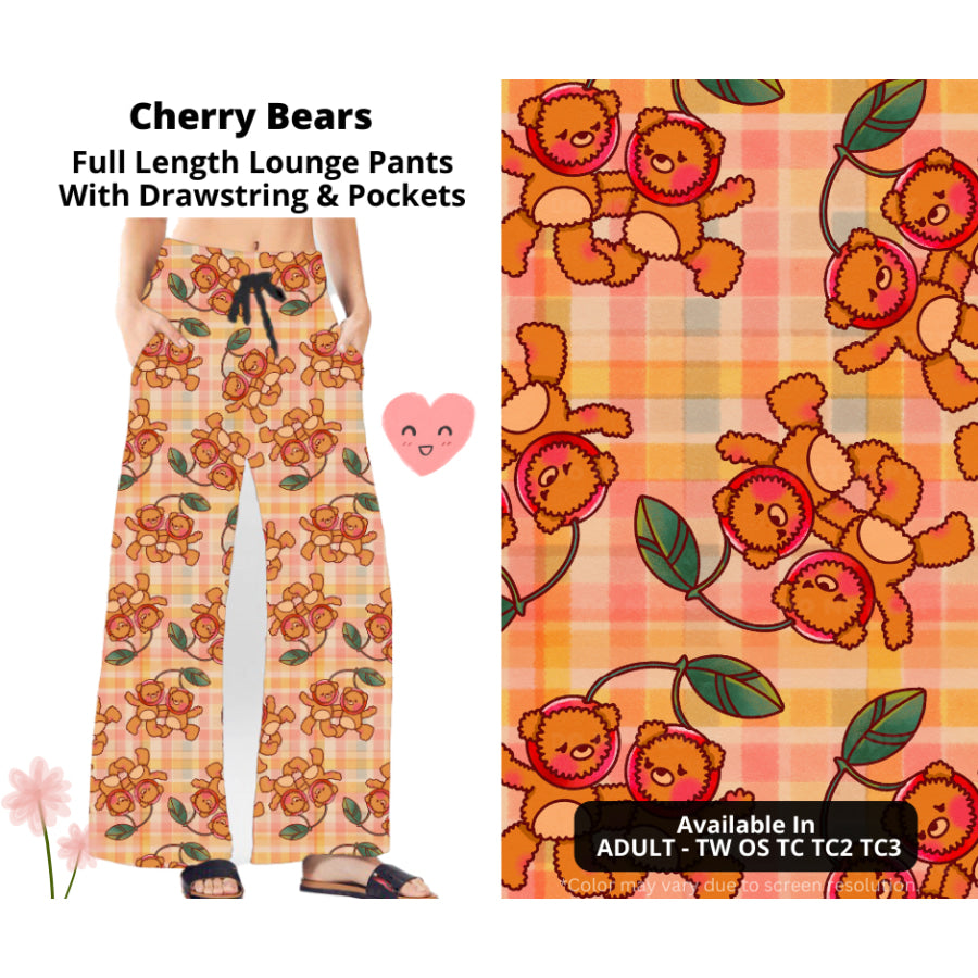 Preorder Custom Styles - Cherry Bears - Closes 3 Mar - ETA mid Jun 2025 Leggings