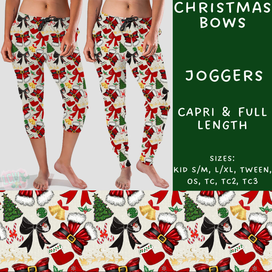 Preorder Custom Styles - Christmas Bows - Closes 31 Oct - ETA early Jan 2025 Leggings