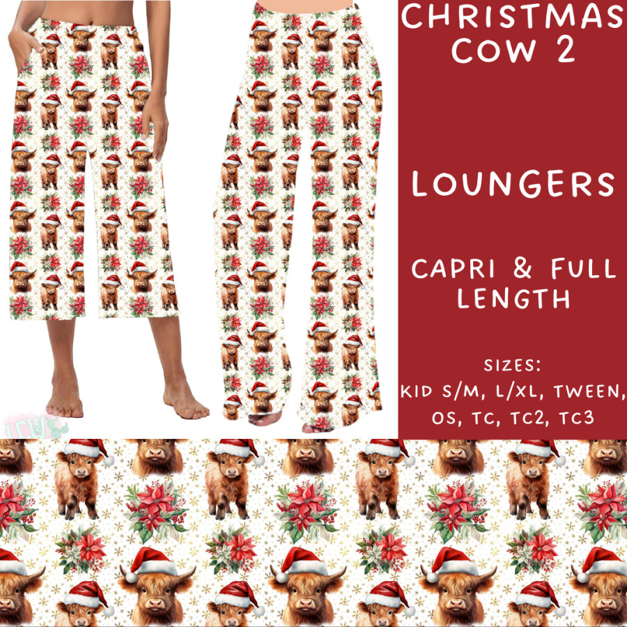 Preorder Custom Styles - Christmas Cow 2 - Closes 31 Oct - ETA early Jan 2025 Leggings