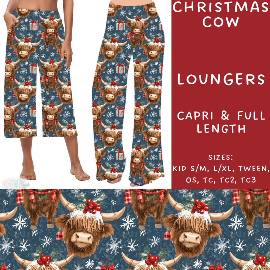 Preorder Custom Styles - Christmas Cow - Closes 31 Oct - ETA early Jan 2025 Leggings