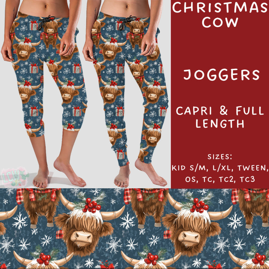 Preorder Custom Styles - Christmas Cow - Closes 31 Oct - ETA early Jan 2025 Leggings