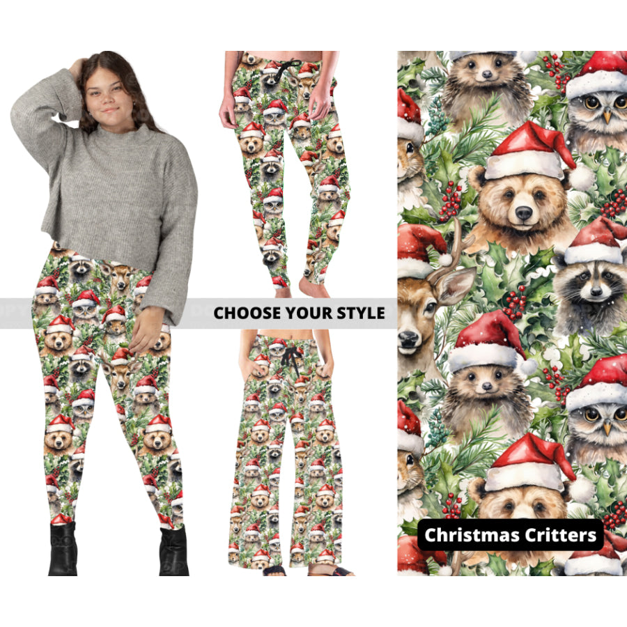 PREORDER Custom Styles - Christmas Critters - Closes 7 Oct - ETA late Dec 2024 Leggings