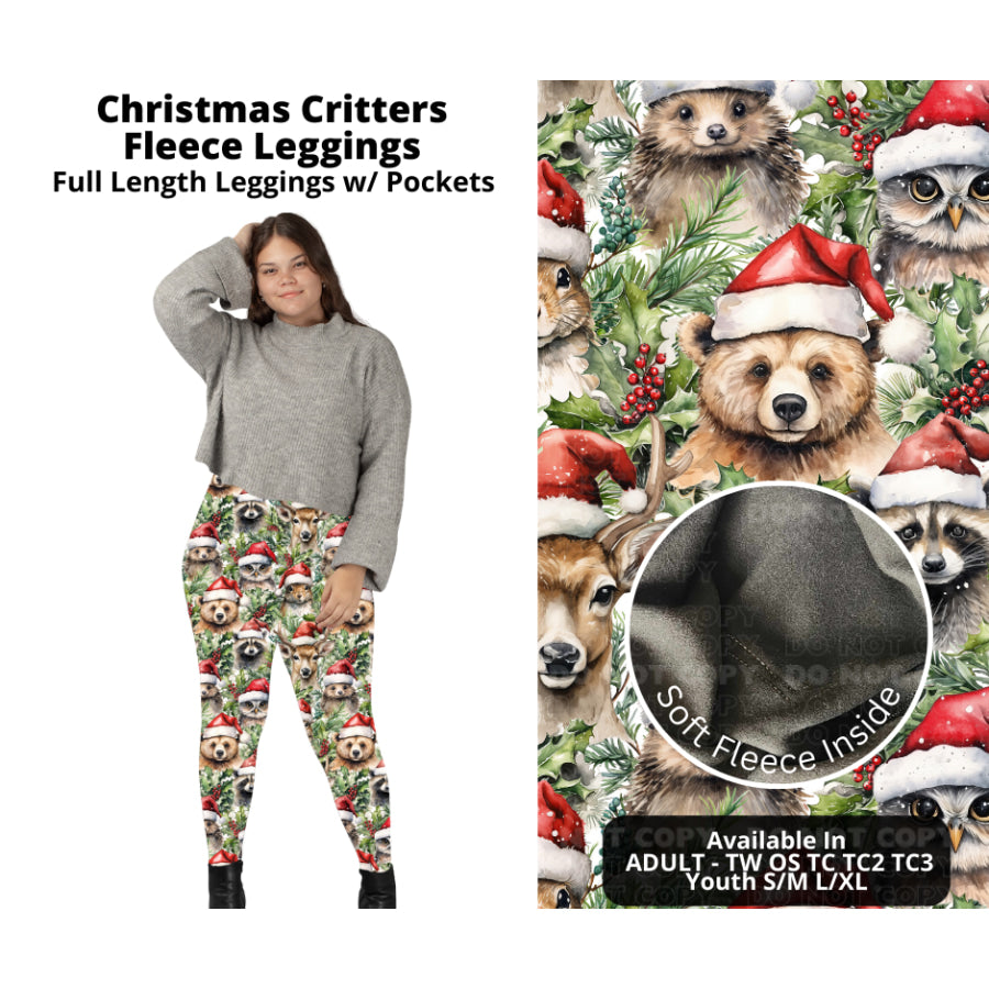 PREORDER Custom Styles - Christmas Critters - Closes 7 Oct - ETA late Dec 2024 Leggings