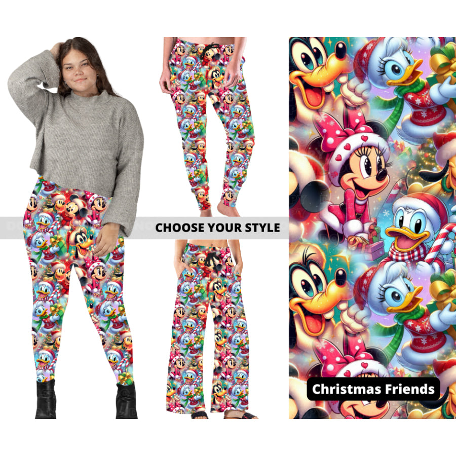 PREORDER Custom Styles - Christmas Friends - Closes 18 Sep - ETA early Dec 2024 Leggings