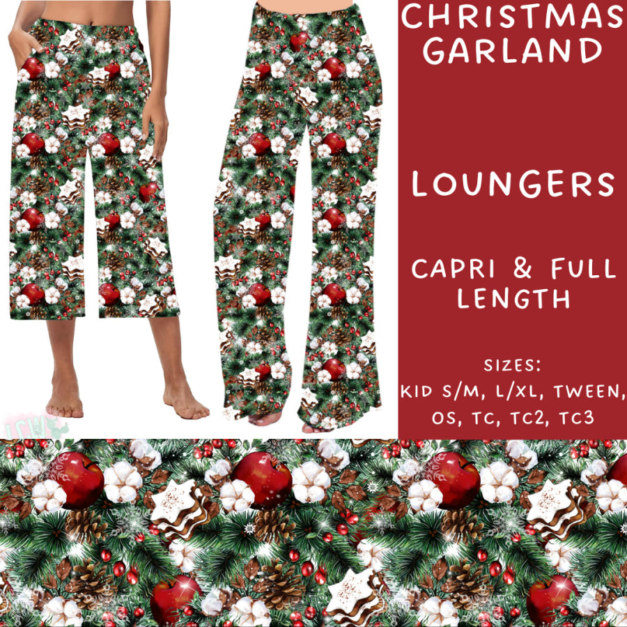 Preorder Custom Styles - Christmas Garland - Closes 31 Oct - ETA early Jan 2025 Leggings