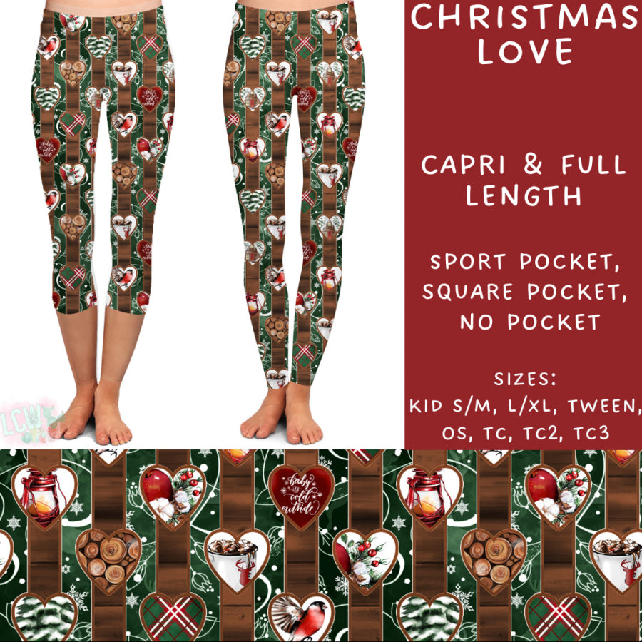 Preorder Custom Styles - Christmas Love - Closes 31 Oct - ETA early Jan 2025 Leggings