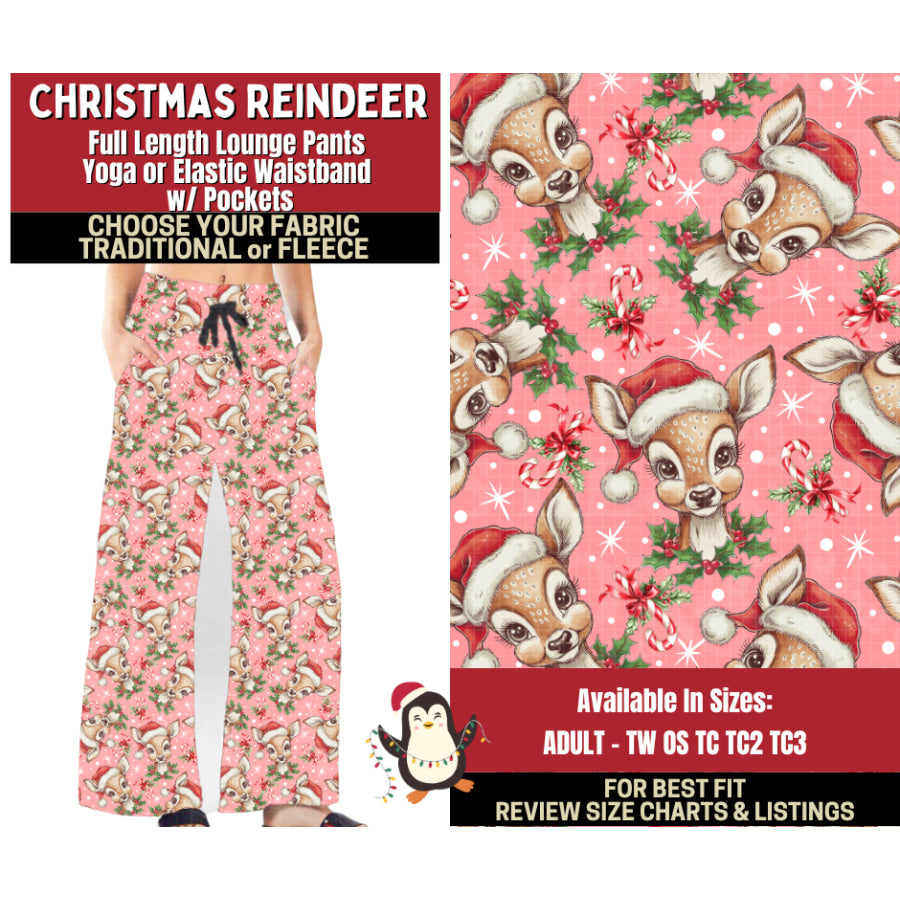 Preorder Custom Styles Christmas Reindeer Closes 4 Sep ETA early Jan 2026 Leggings