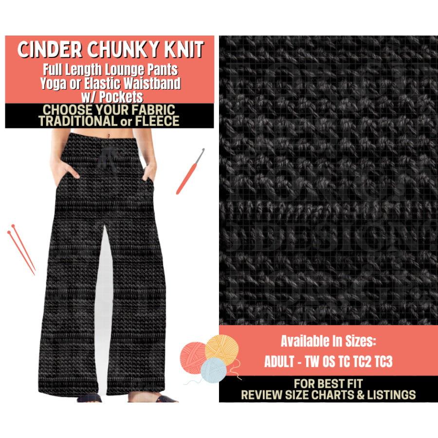 Preorder Custom Styles - Cinder Chunky Knit - Closes 1 Oct - ETA Early Feb 2026 Leggings