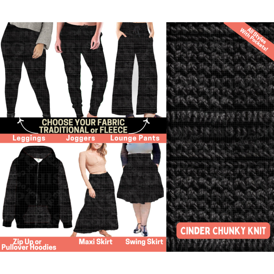 Preorder Custom Styles - Cinder Chunky Knit - Closes 1 Oct - ETA Early Feb 2026 Leggings