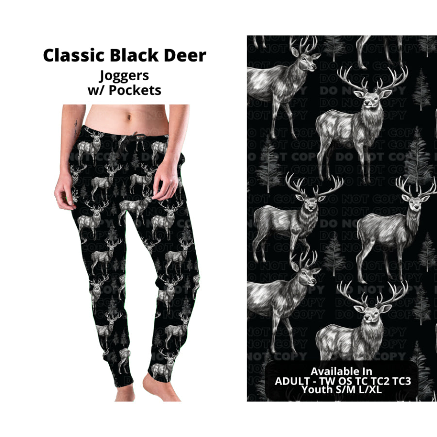 PREORDER Custom Styles - Classic Black Deer - Closes 27 Nov - ETA late Feb 2025 Leggings