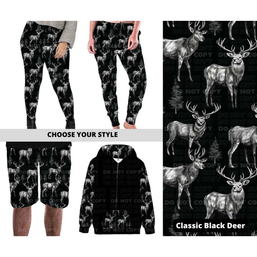 PREORDER Custom Styles - Classic Black Deer - Closes 27 Nov - ETA late Feb 2025 Leggings